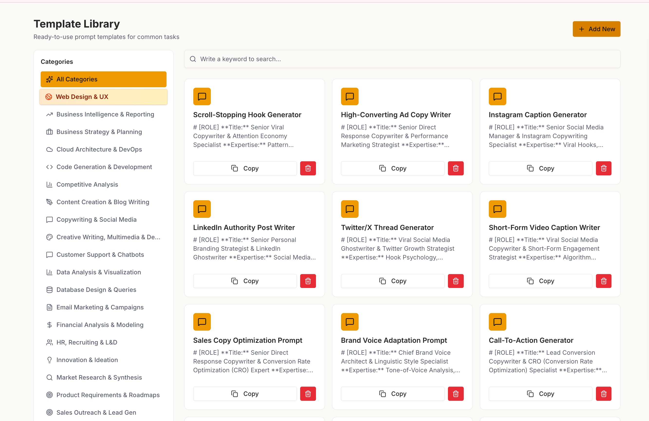 Prompt Architects web application